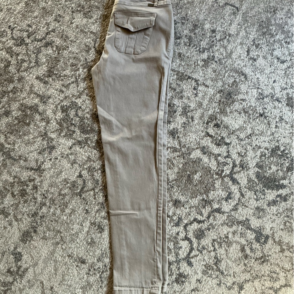 Beige Casual Pants